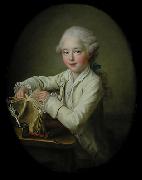 Francois-Hubert Drouais Portrait of marquis de Briges, aged 7 oil on canvas